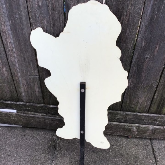 Vintage Outdoor Santa Merry Christmas Stake Sign - Picture 2 of 3